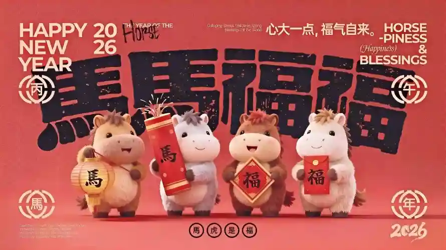 4kQ版壁纸-可爱 - 喜庆-新年「哲风壁纸」