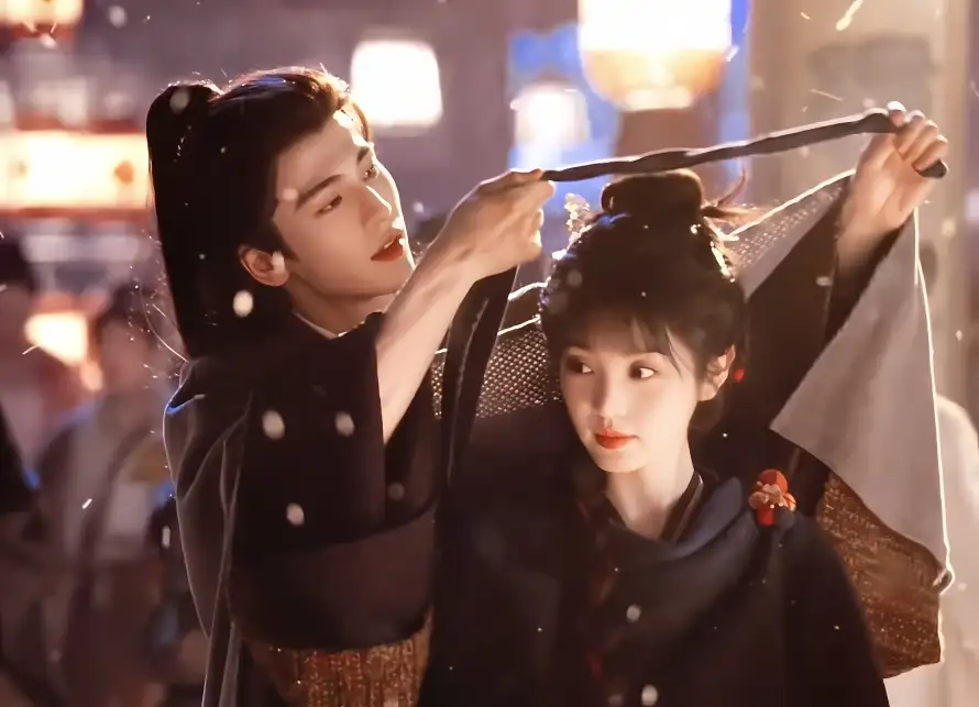 3k下雪壁纸-古装 - 古风-情侣「哲风壁纸」