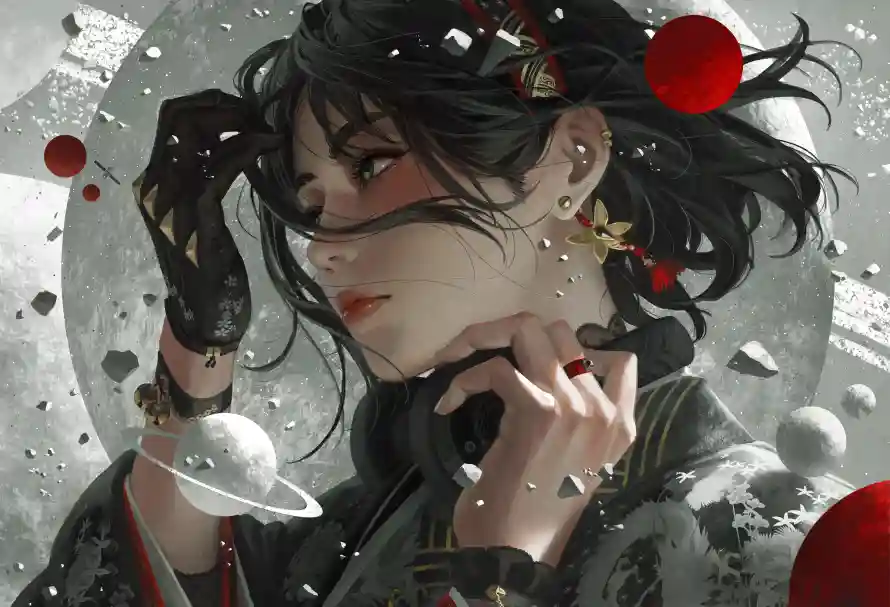 10k冷调壁纸-古风 - 戒指-汉服「哲风壁纸」