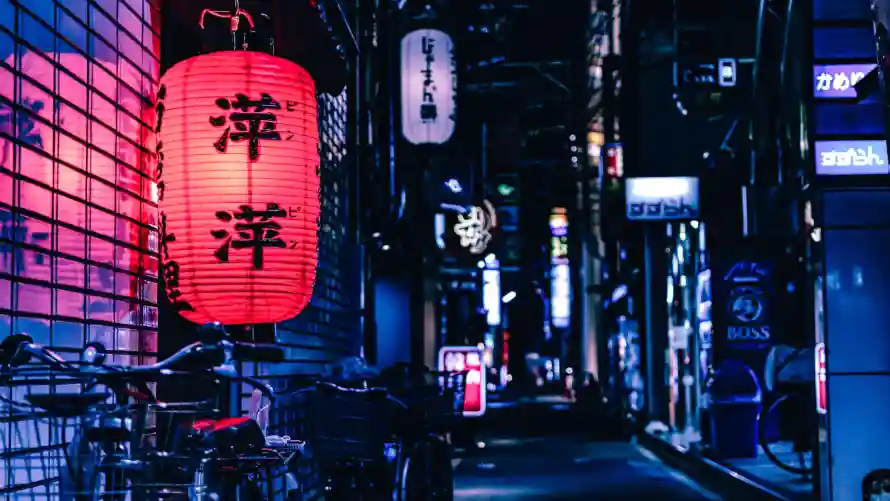 4k午夜壁纸-夜晚 - 灯笼-街灯「哲风壁纸」