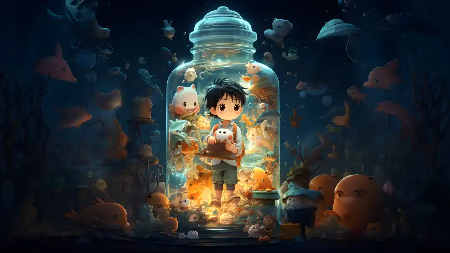 4kQ版壁纸-卡通 - 发光-奇幻「哲风壁纸」