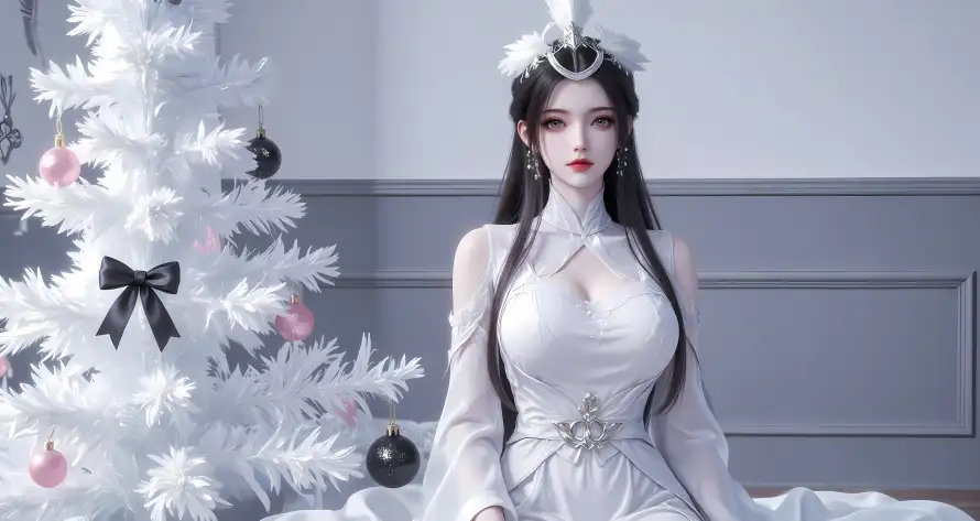 6k御姐壁纸-清冷 - 红唇-耳坠「哲风壁纸」