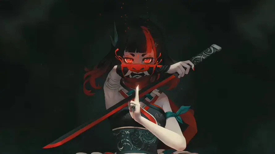 4k4K壁纸-少女 - 日式-暗黑「哲风壁纸」