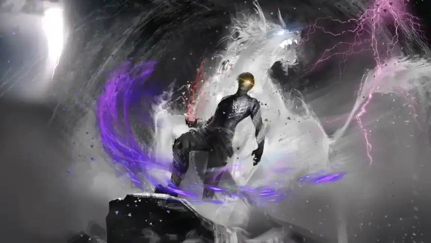 2k玄幻壁纸-白虎 - 金发-雷霆「哲风壁纸」