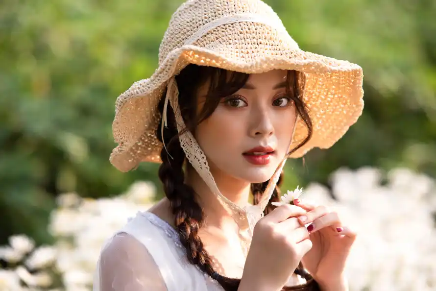 7k夏日壁纸-户外 - 红唇-绿植「哲风壁纸」