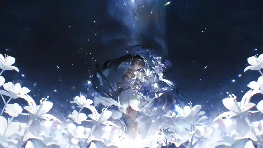 4k光斑壁纸-光粒 - 夜空-婚纱「哲风壁纸」