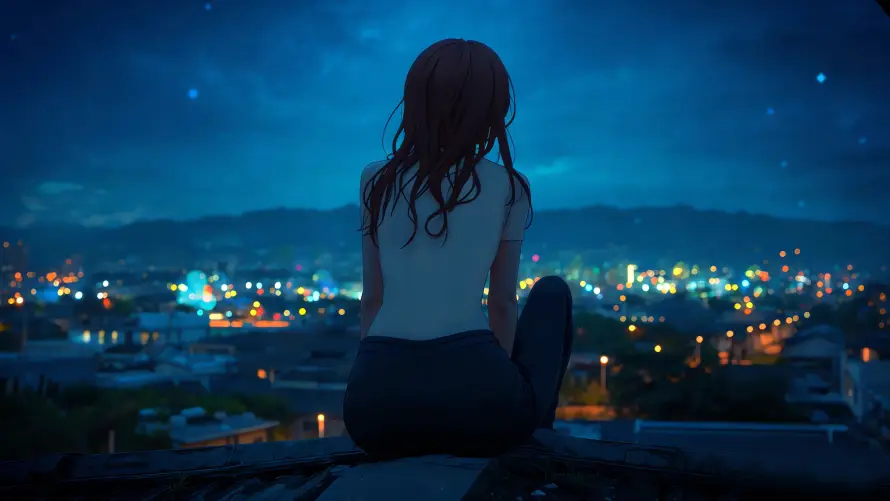 4k城市壁纸-壁纸 - 夜景-天台「哲风壁纸」