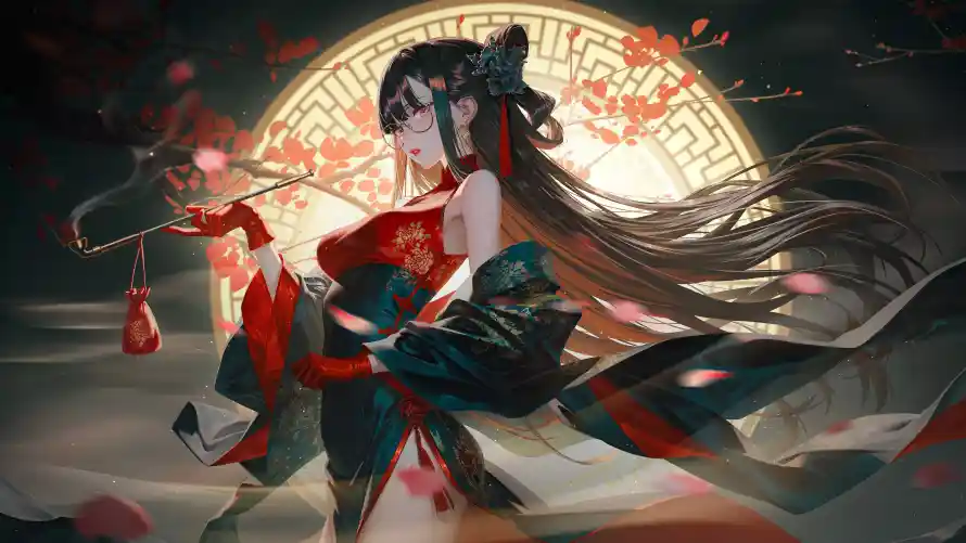 6k古风壁纸-国风 - 少女-山海「哲风壁纸」
