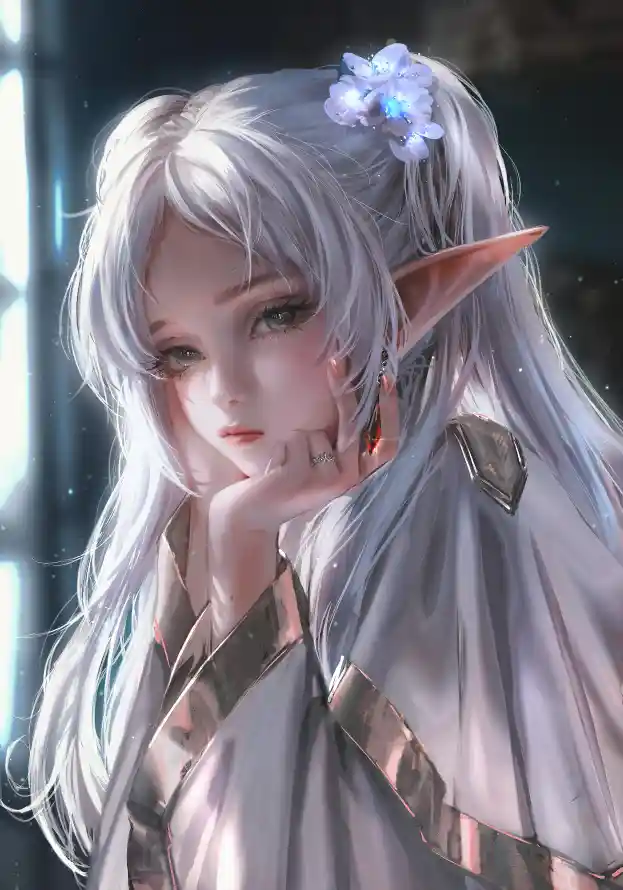 4k少女壁纸 - 幻想 - 浅衣 - 白色「哲风壁纸」
