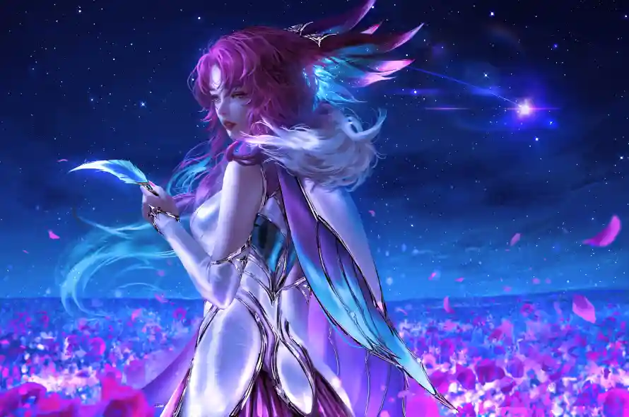 8k发光壁纸-幻 - 女性-星空「哲风壁纸」