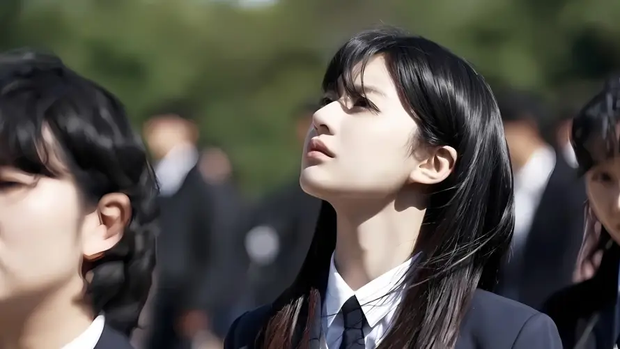 2k制服壁纸-女生 - 学生-户外「哲风壁纸」