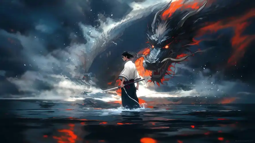 4k国风壁纸-龙 - 武士-武术「哲风壁纸」