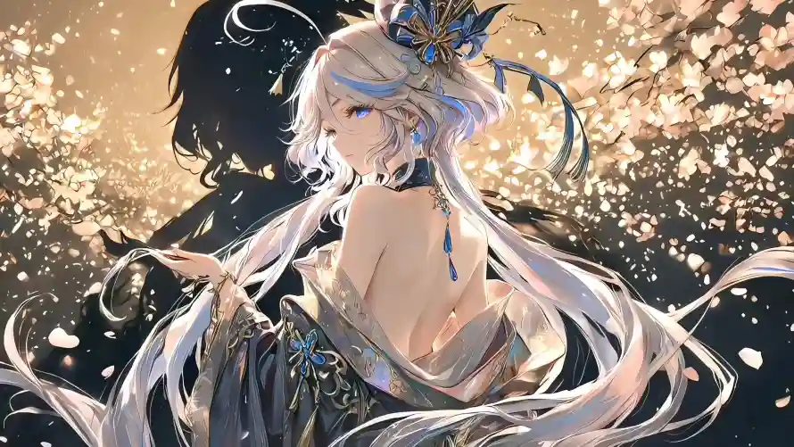 4k原神壁纸-古风 - 同人-樱花「哲风壁纸」