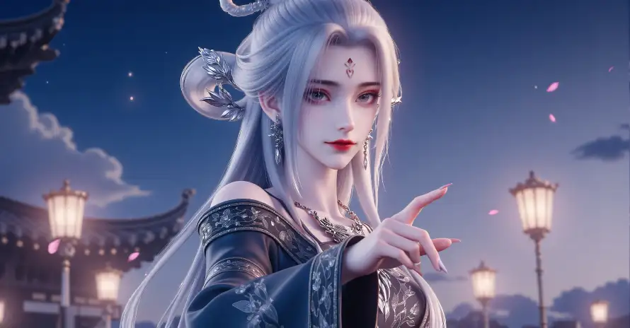 3k古装壁纸-古风 - 夜景-小白「哲风壁纸」
