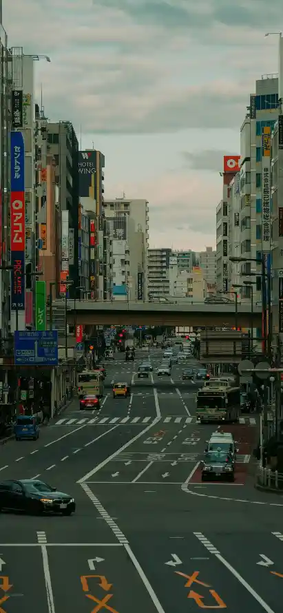 4k城市壁纸 - 天桥 - 楼房 - 街景「哲风壁纸」