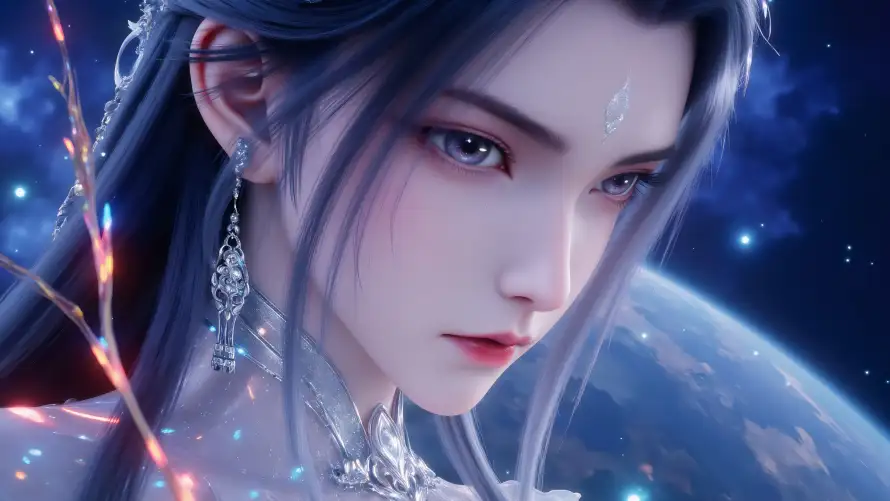 4k仙女壁纸-仙气 - 星空-清冷「哲风壁纸」