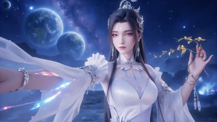 4k仙侠壁纸-古风 - 星空-清冷「哲风壁纸」