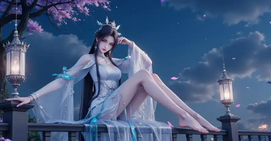 3k仙侠壁纸-古装 - 古风-夜景「哲风壁纸」