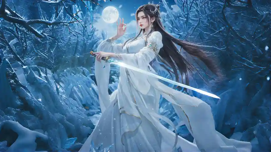 4k仙侠壁纸-古风 - 明月-月夜「哲风壁纸」