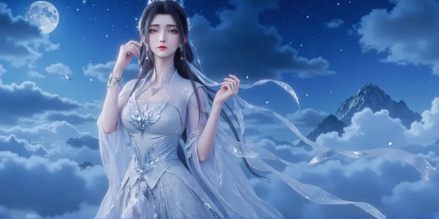 5k云海壁纸-仙侠 - 仙女-古风「哲风壁纸」