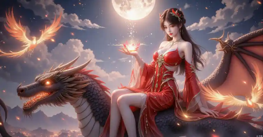 3k国漫壁纸-国风 - 夜空-满月「哲风壁纸」