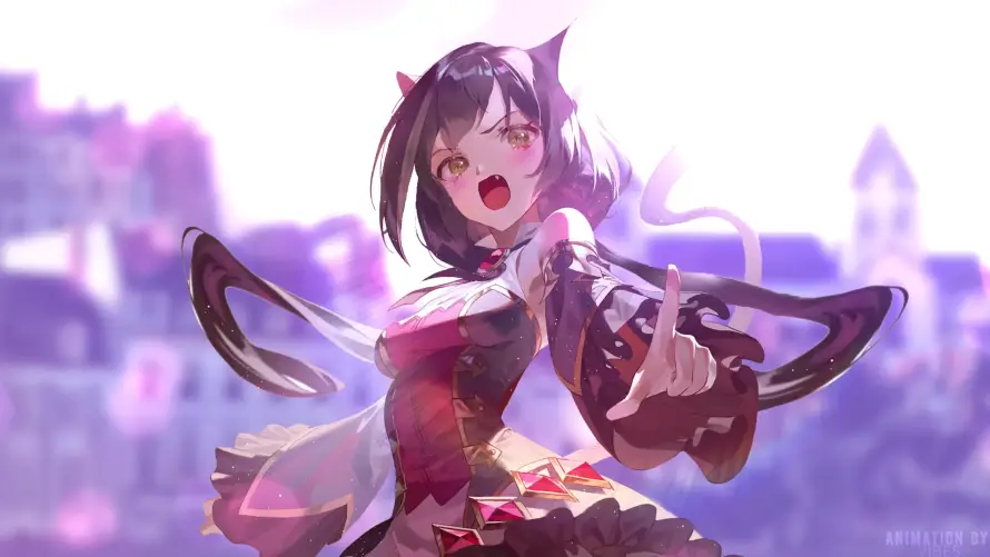 4k兽耳壁纸-凯露 - 少女-猫耳「哲风壁纸」
