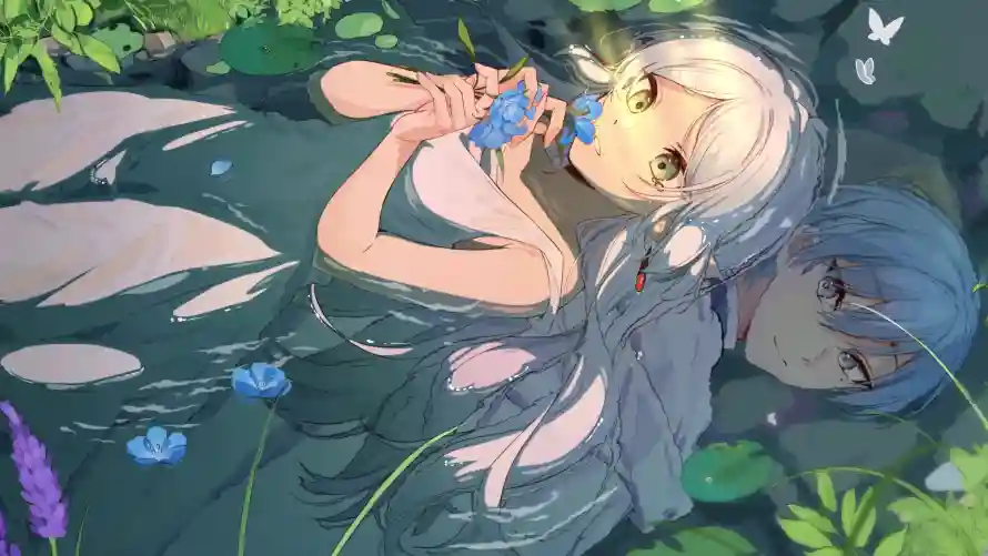 4k户外壁纸-草地 - 蝴蝶-芙莉莲「哲风壁纸」