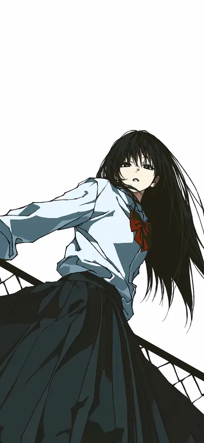 4k少女壁纸 - 校园 - 校服 - 长发「哲风壁纸」