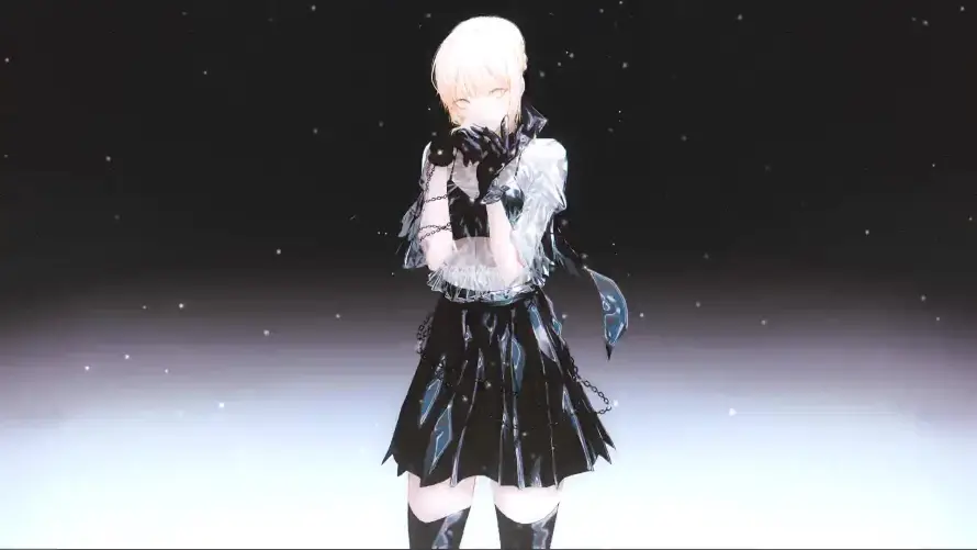 2k少女壁纸-白发 - 雪景-黑丝「哲风壁纸」