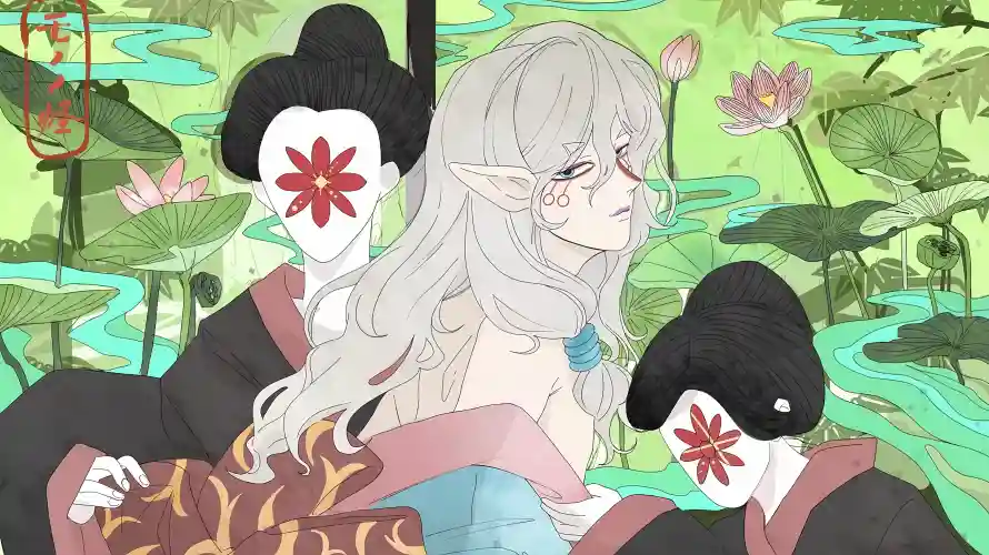 5k和服壁纸-和风 - 日式-红花「哲风壁纸」