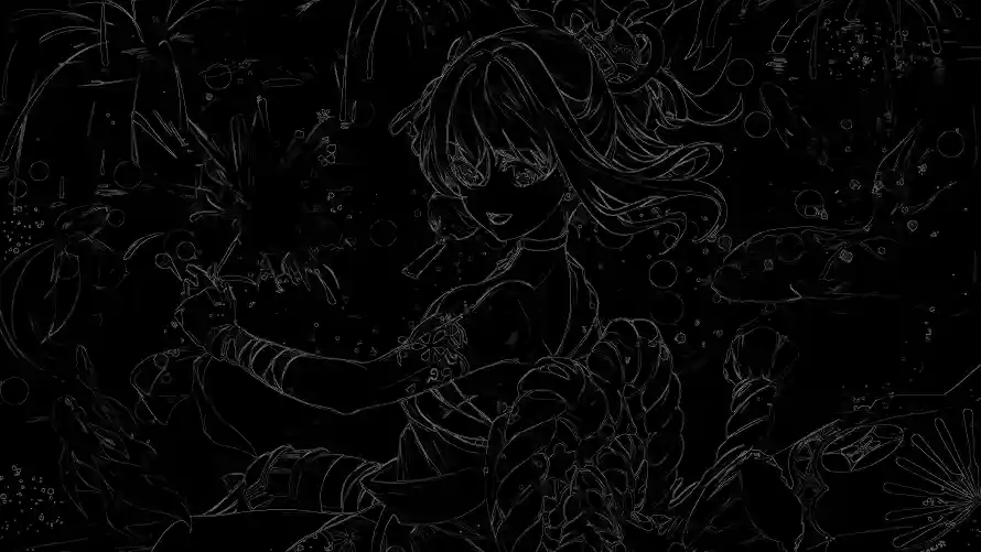 4k原神壁纸-宵宫 - 手绘-素描「哲风壁纸」