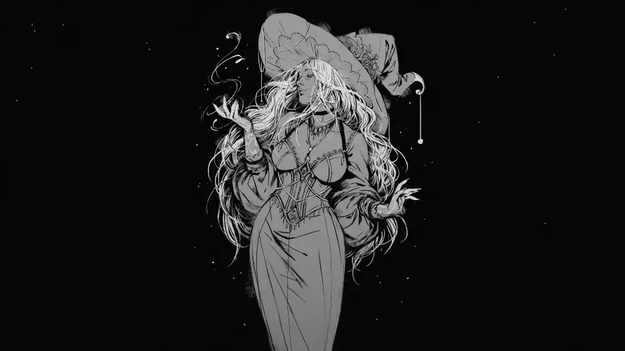 3k女巫壁纸-女性 - 手绘-暗黑「哲风壁纸」