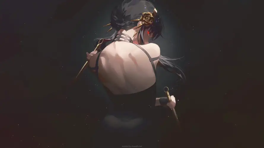 4k杀手壁纸-银发 - 暗背景-同人创作「哲风壁纸」