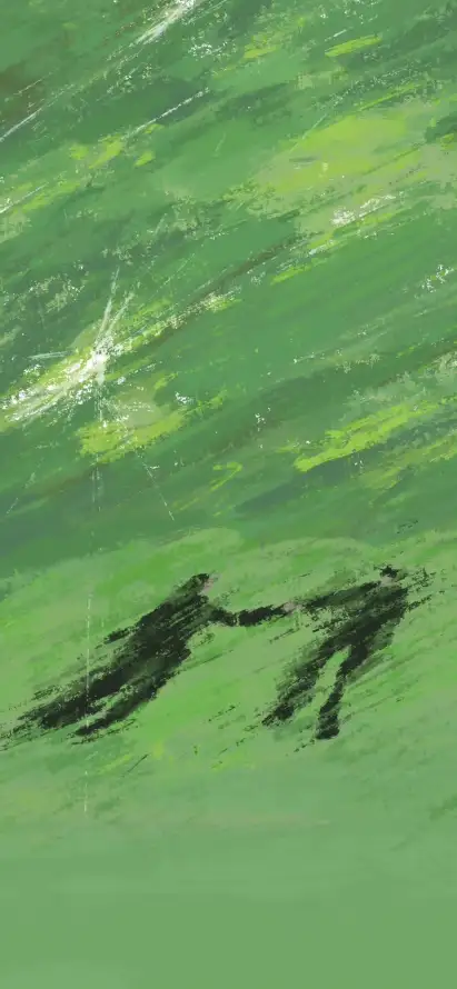 4k双人壁纸 - 水面 - 牵手 - 绘画「哲风壁纸」