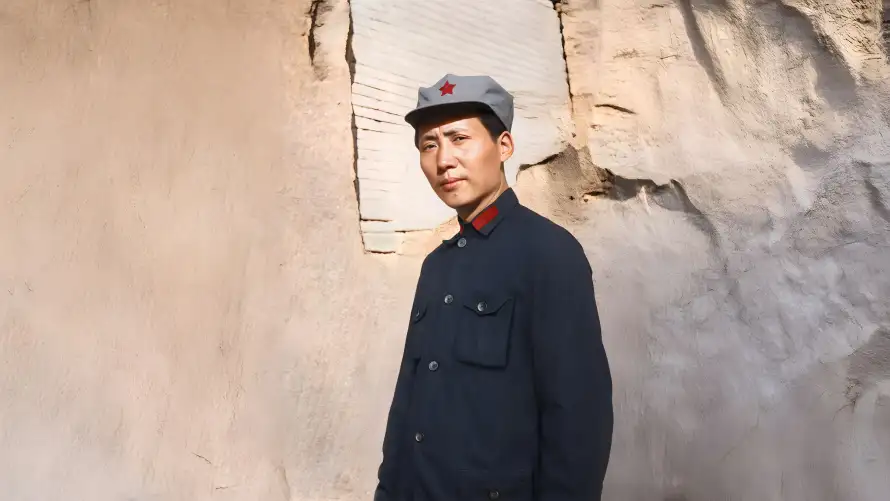 4k伟人壁纸-窑洞 - 八角帽-毛主席「哲风壁纸」