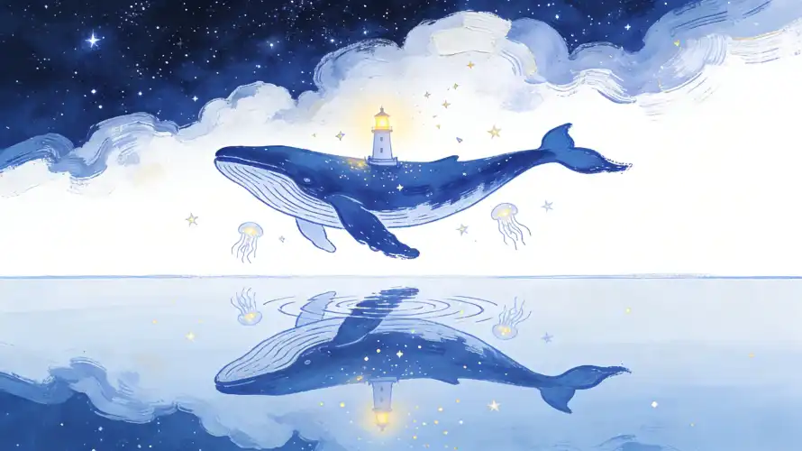 3k手绘壁纸-星空 - 梦幻-水母「哲风壁纸」