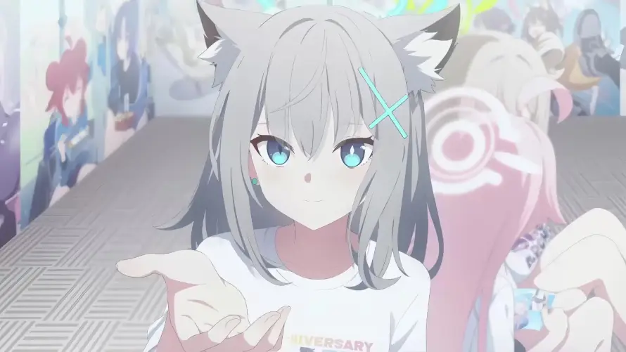 3k少女壁纸-猫耳 - 白发-街道「哲风壁纸」