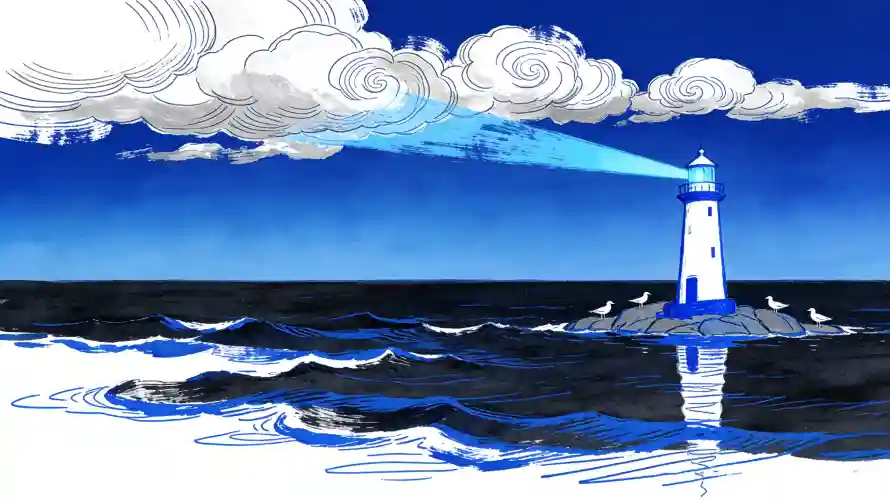 3k云朵壁纸-光照 - 大海-油画「哲风壁纸」