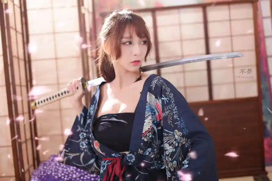2k和服壁纸-和风 - 太刀-樱花「哲风壁纸」