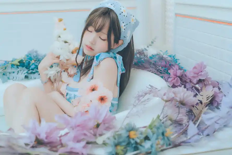 10k写真壁纸-头巾 - 甜美-美女「哲风壁纸」