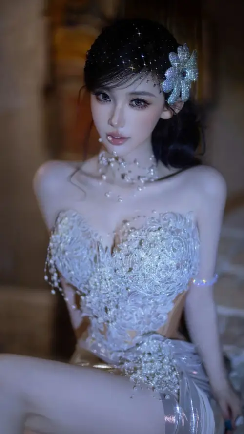 4k仙气壁纸 - 发饰 - 女神 - 美女「哲风壁纸」