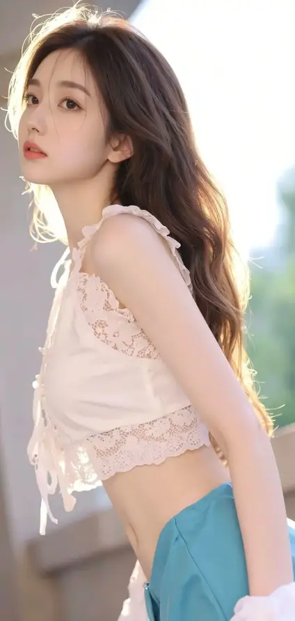 4k户外壁纸 - 清新 - 温婉 - 美女「哲风壁纸」