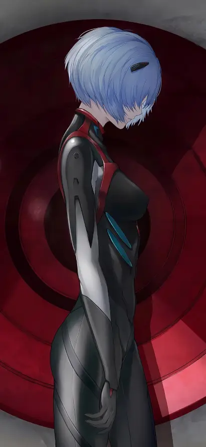 4kLCL壁纸 - eva - 凌波丽 - 蓝短发「哲风壁纸」