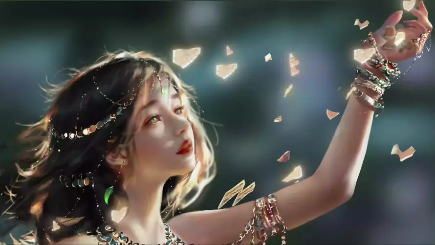 4k光影壁纸-国漫 - 女神-手绘「哲风壁纸」