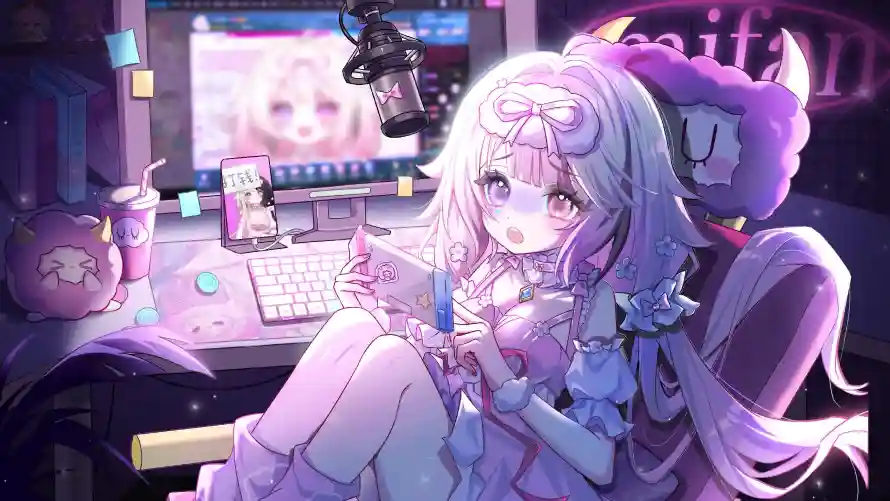 3k主播壁纸-可爱 - 少女-电脑「哲风壁纸」