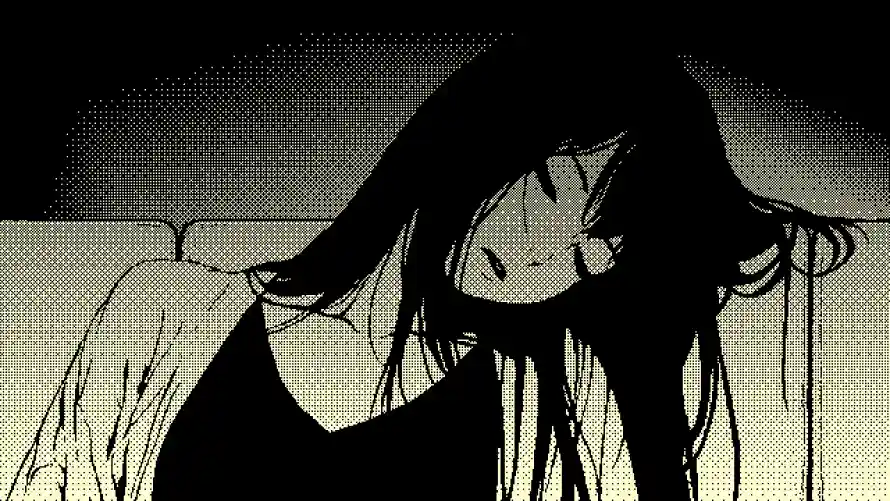 3k像素壁纸-剪影 - 少女-暗黑「哲风壁纸」
