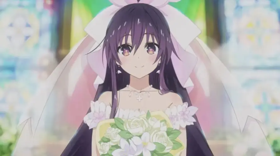 5k十香壁纸-婚纱 - 新娘-紫发「哲风壁纸」