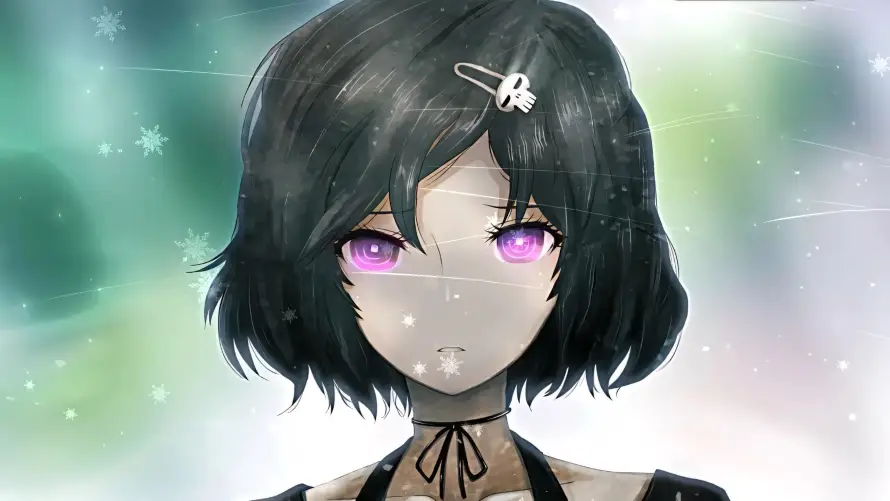 3k丝带壁纸-光斑 - 发夹-少女「哲风壁纸」