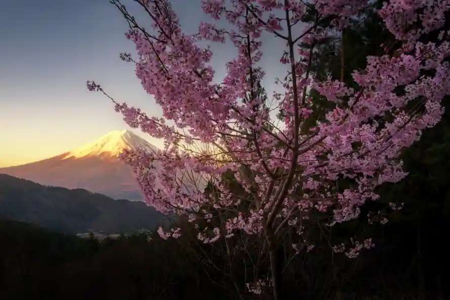 3k壁纸壁纸-山景 - 日本-日落「哲风壁纸」