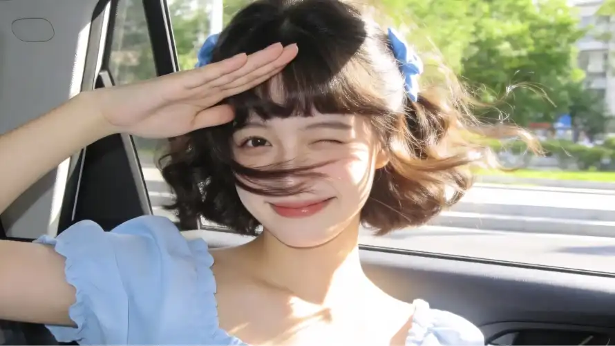 2k可爱壁纸-少女 - 户外-甜美「哲风壁纸」